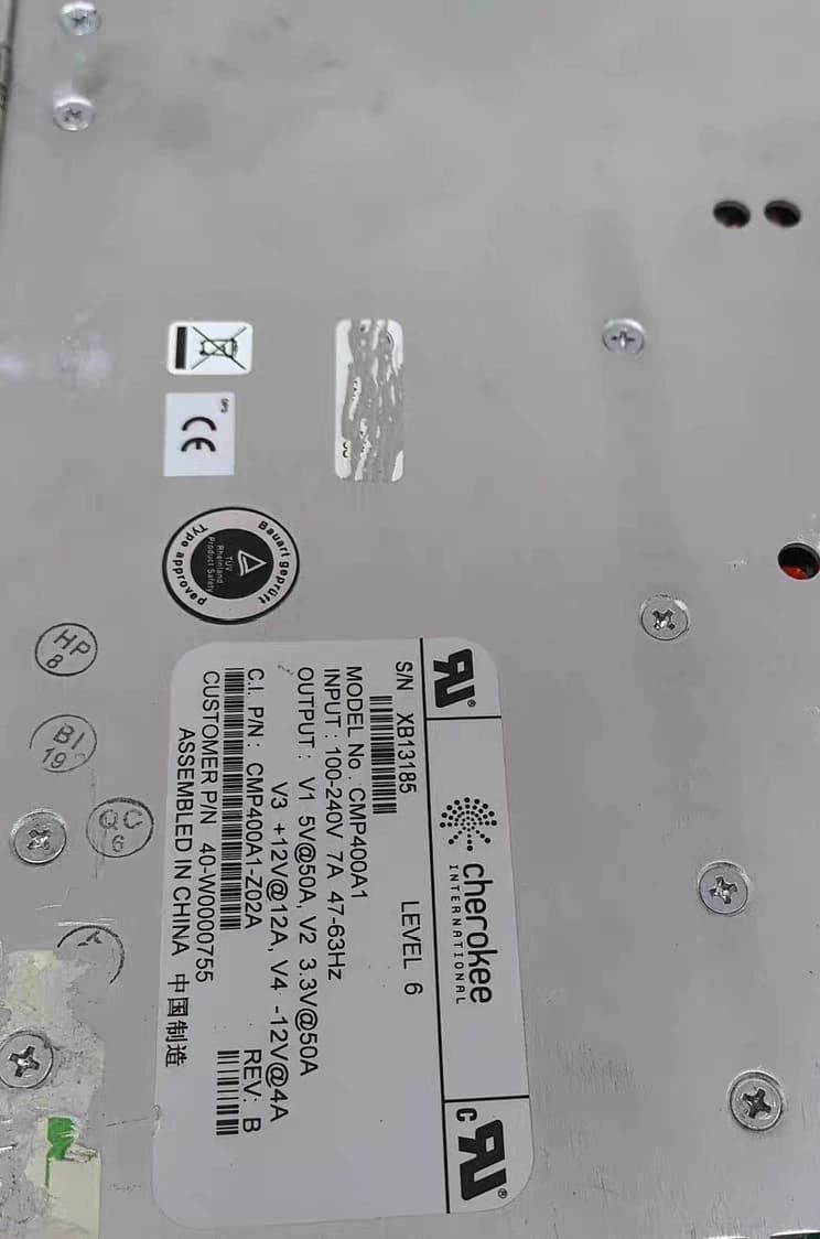 GE CMP400A1 Power Supply | CAM Cabinet PSU | Part Number CMP400A1 | GE Signa / Optima MRI Spectrometer Power | Distributed DC Converter Assembly thumbnail 2