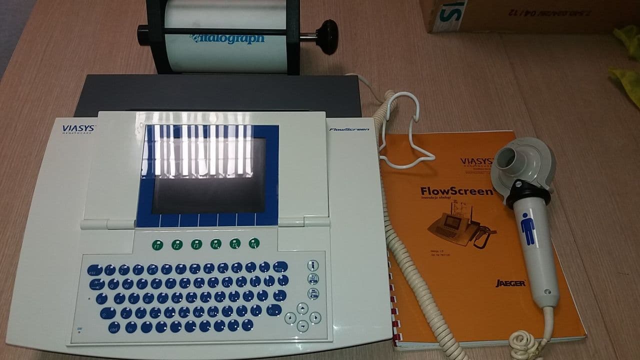 Integrated Spirometry System: Viasys FlowScreen with Processor and Printer thumbnail 2