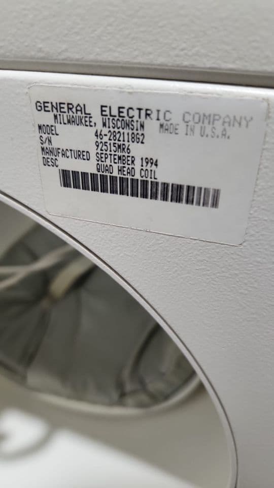 1.5T Quadrature Head MRI Coil from GE, Model 46-282118g2 thumbnail 4