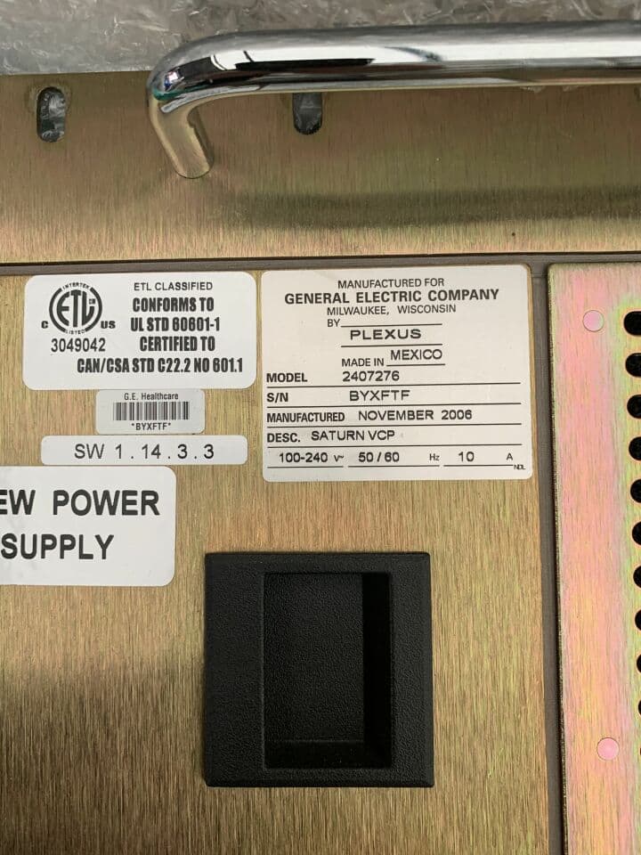 GE Saturn VCP PC 2407276 for Precision 500D Rad/Fluoro Room thumbnail 2