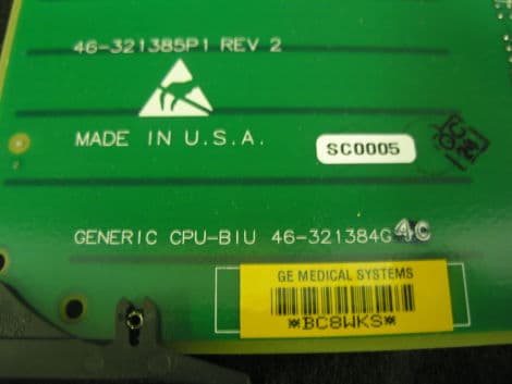 GE 46-321385P1 Rev. 2 CPU-BIU Board for Advantix Rad Rooms thumbnail 2