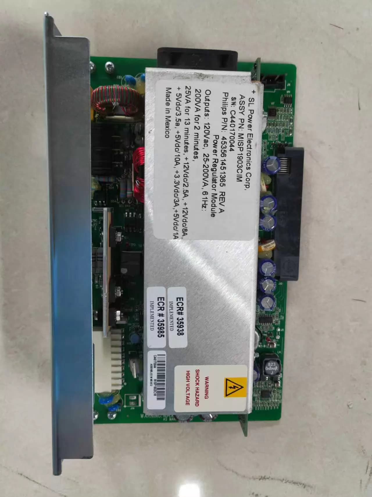 Repair service for Philips ClearVue MISP1903 Ultrasound Power Supply