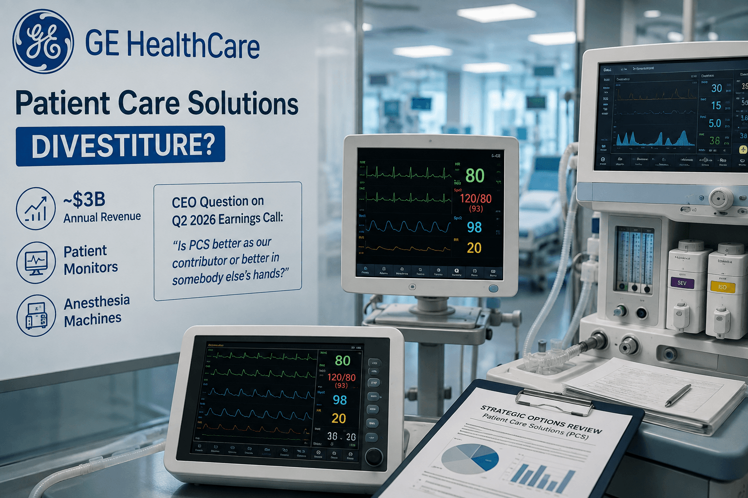 GE HealthCare Patient Care Solutions Divestiture: What It Actually Changes for Patient Monitoring