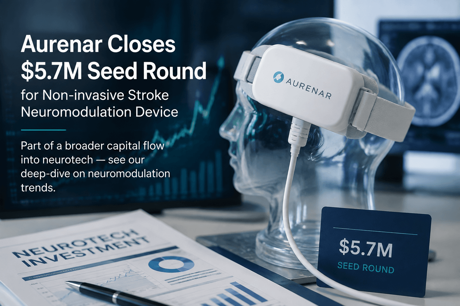 Aurenar Raises $5.7M Seed for Non-Invasive Stroke Neuromodulation