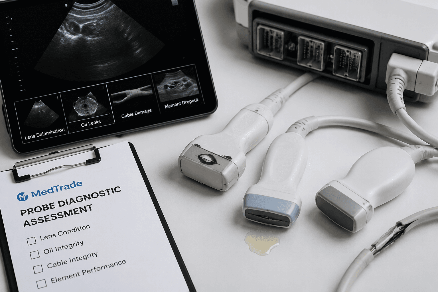 Ultrasound Transducer Common Failure Modes: How to Diagnose, Repair, or Replace