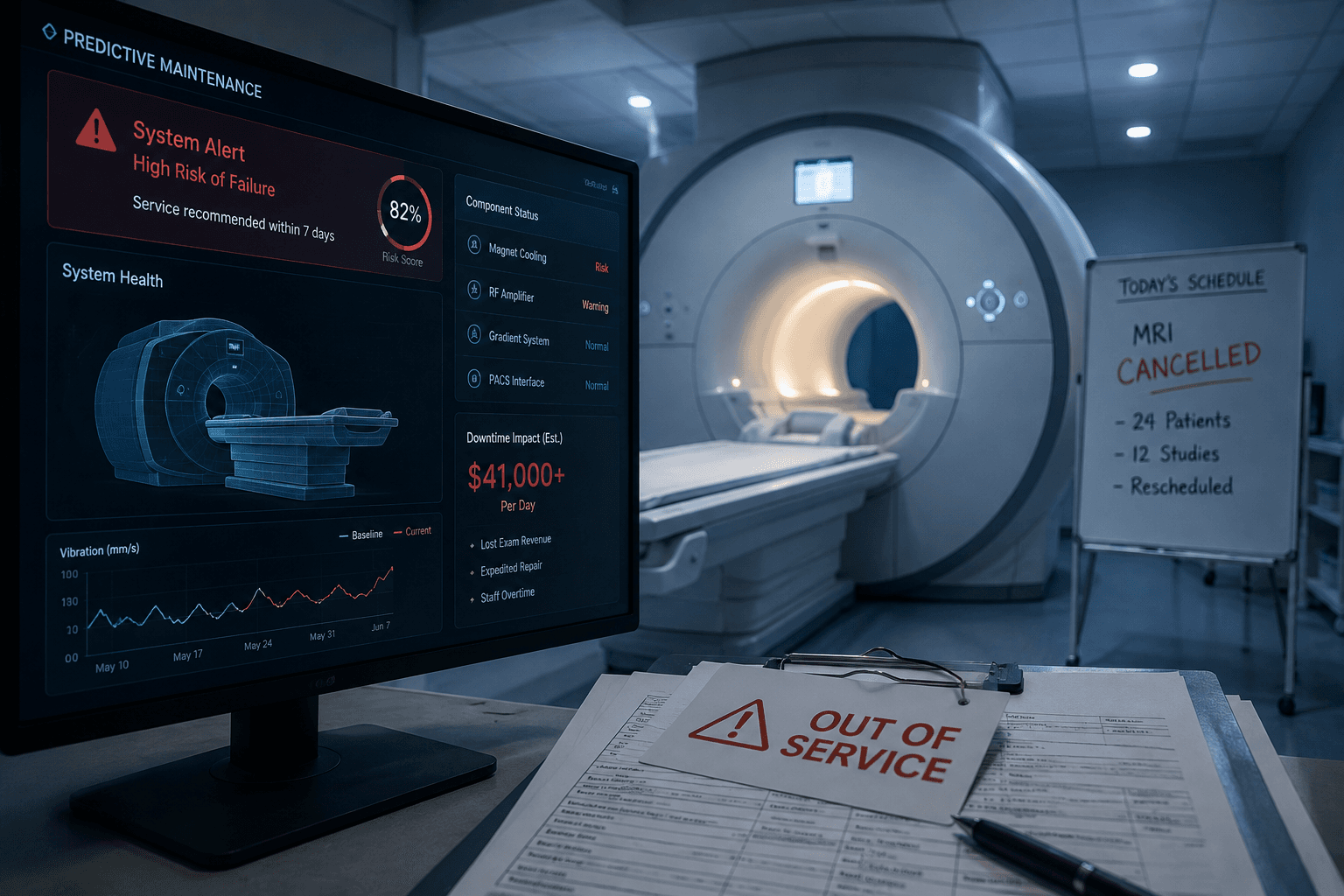 Predictive Maintenance, Downtime Economics, and EaaS: What It Actually Changes for Imaging