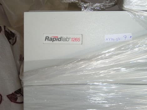 Rapid Point-of-Care Siemens Rapidlab 1265 Blood Gas Analyzer
