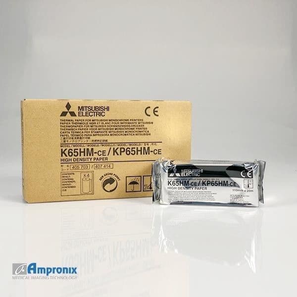 High-Density Monochrome Mitsubishi KP-65HM Thermal Printer Paper