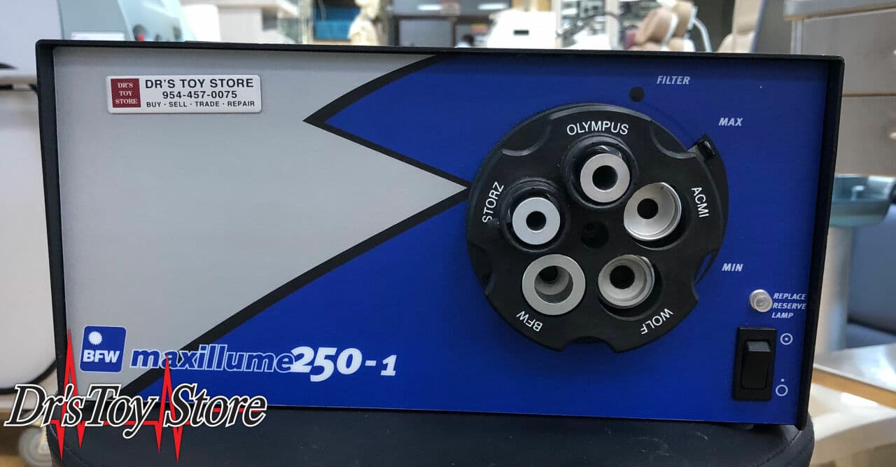BFW Maxillume 250-1 Single Fiber Optic Endoscopy Light Source
