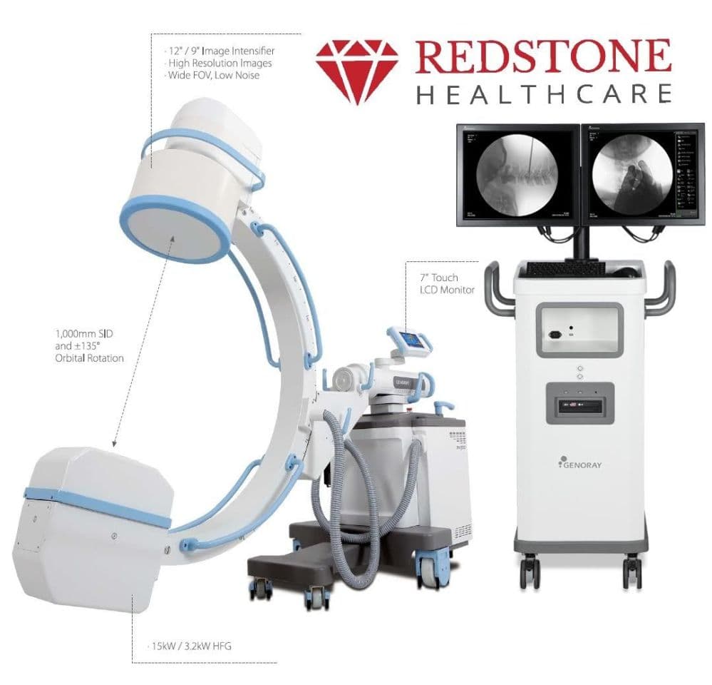 Genoray New Zen 7000 Mobile C-Arm Fluoroscopy System