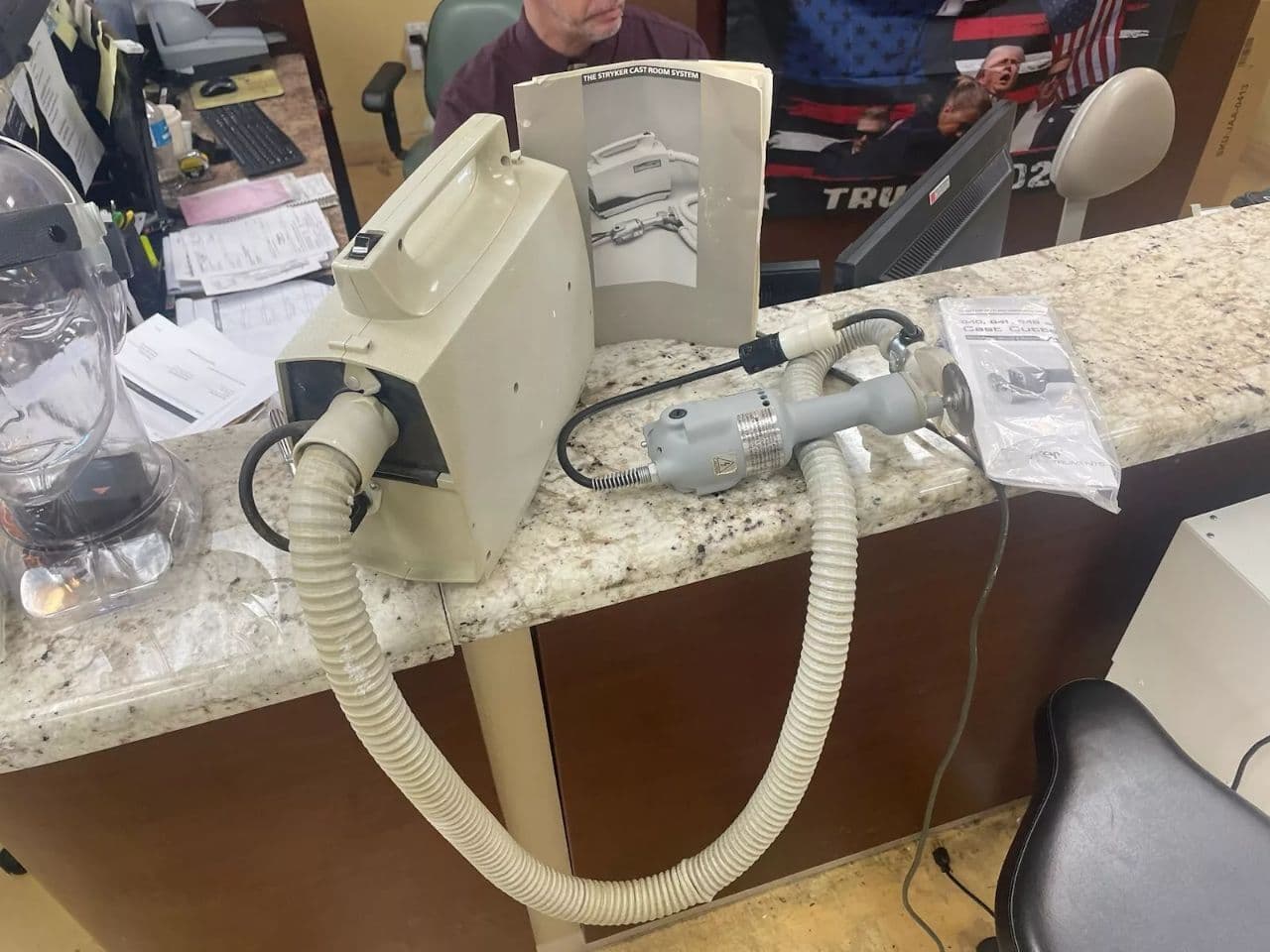 Stryker OrthoVac Cast Cutter and Saw for Orthopedic Use