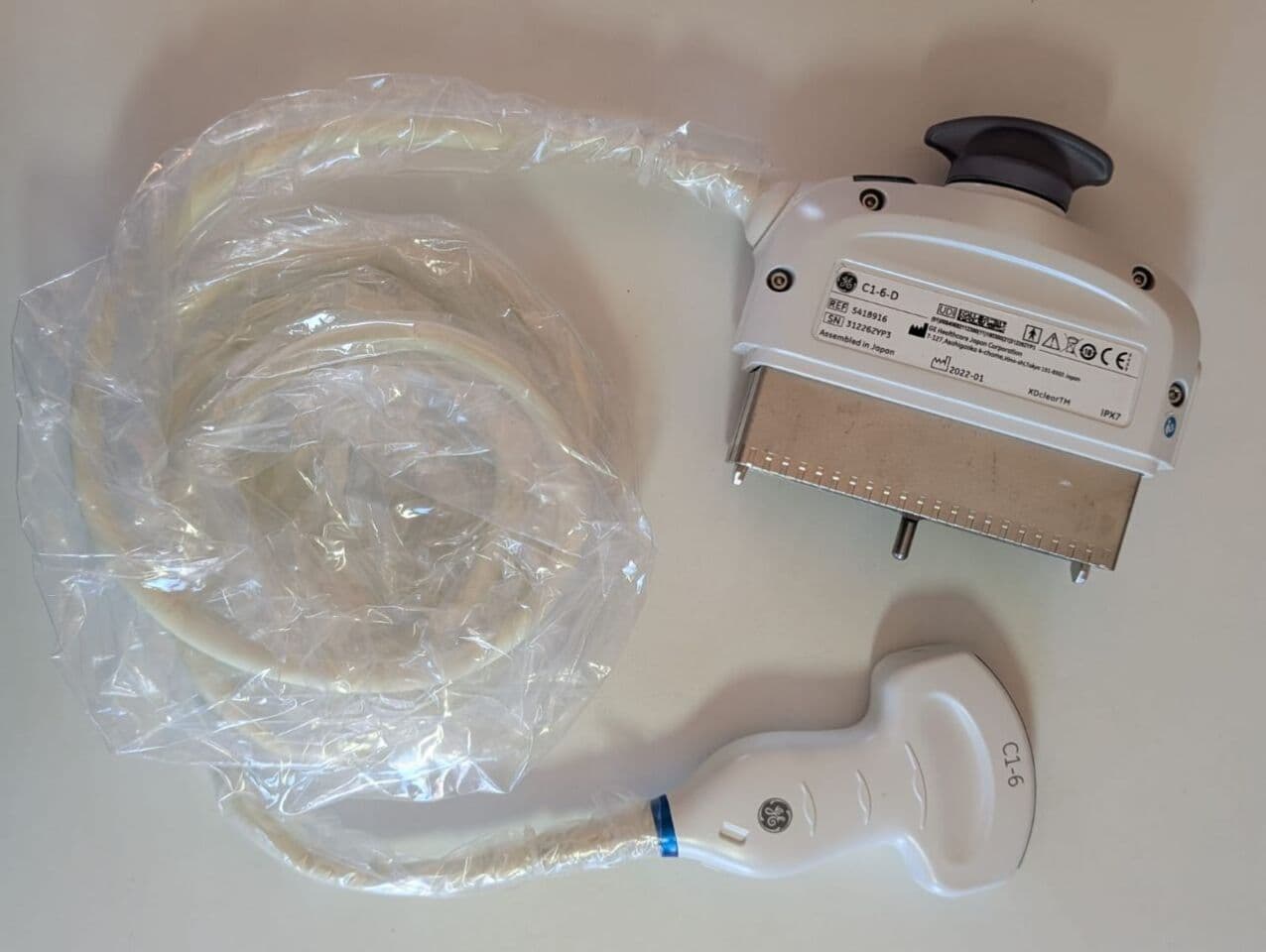 GE C1-6-D Convex Ultrasound Transducer