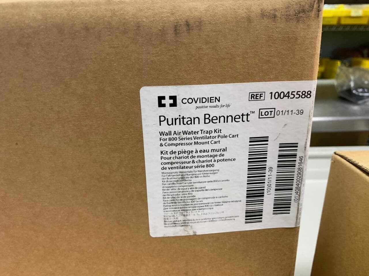 Puritan Bennett 10045588 H2O Trap Kit with Cart for 840 Ventilator System
