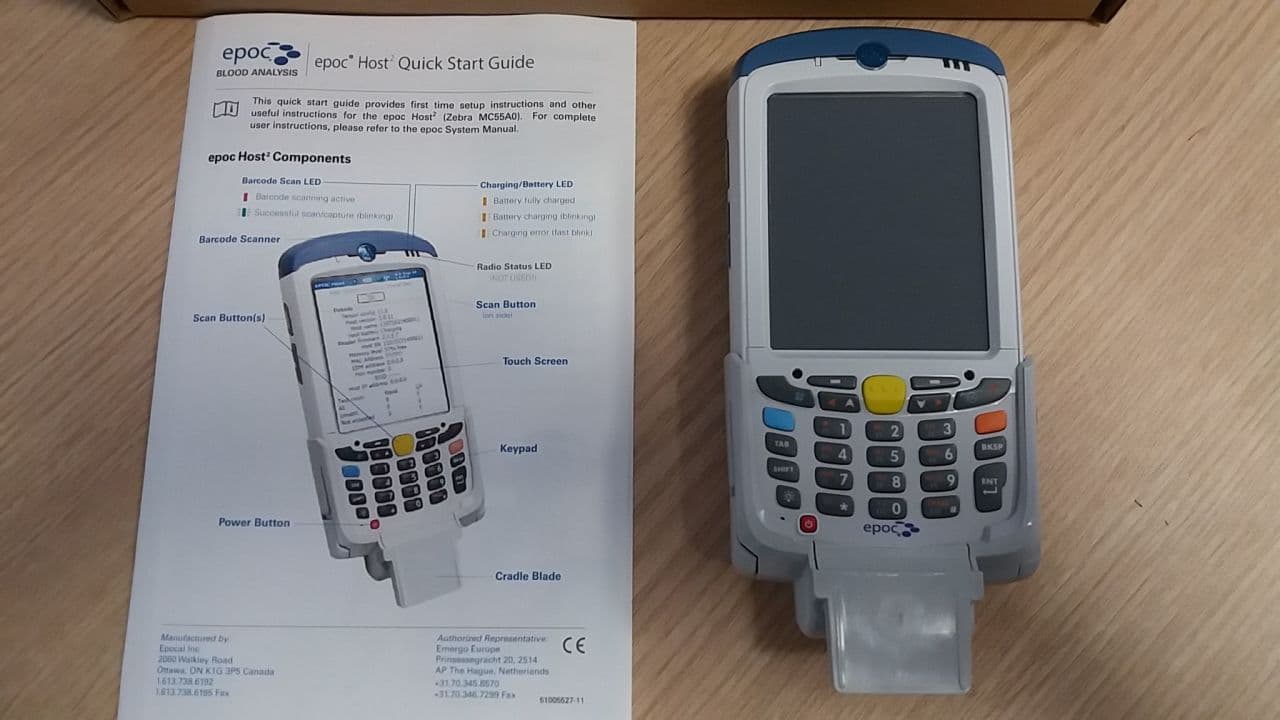 Siemens epoc Alere Handheld Blood Gas and Electrolyte Analyzer