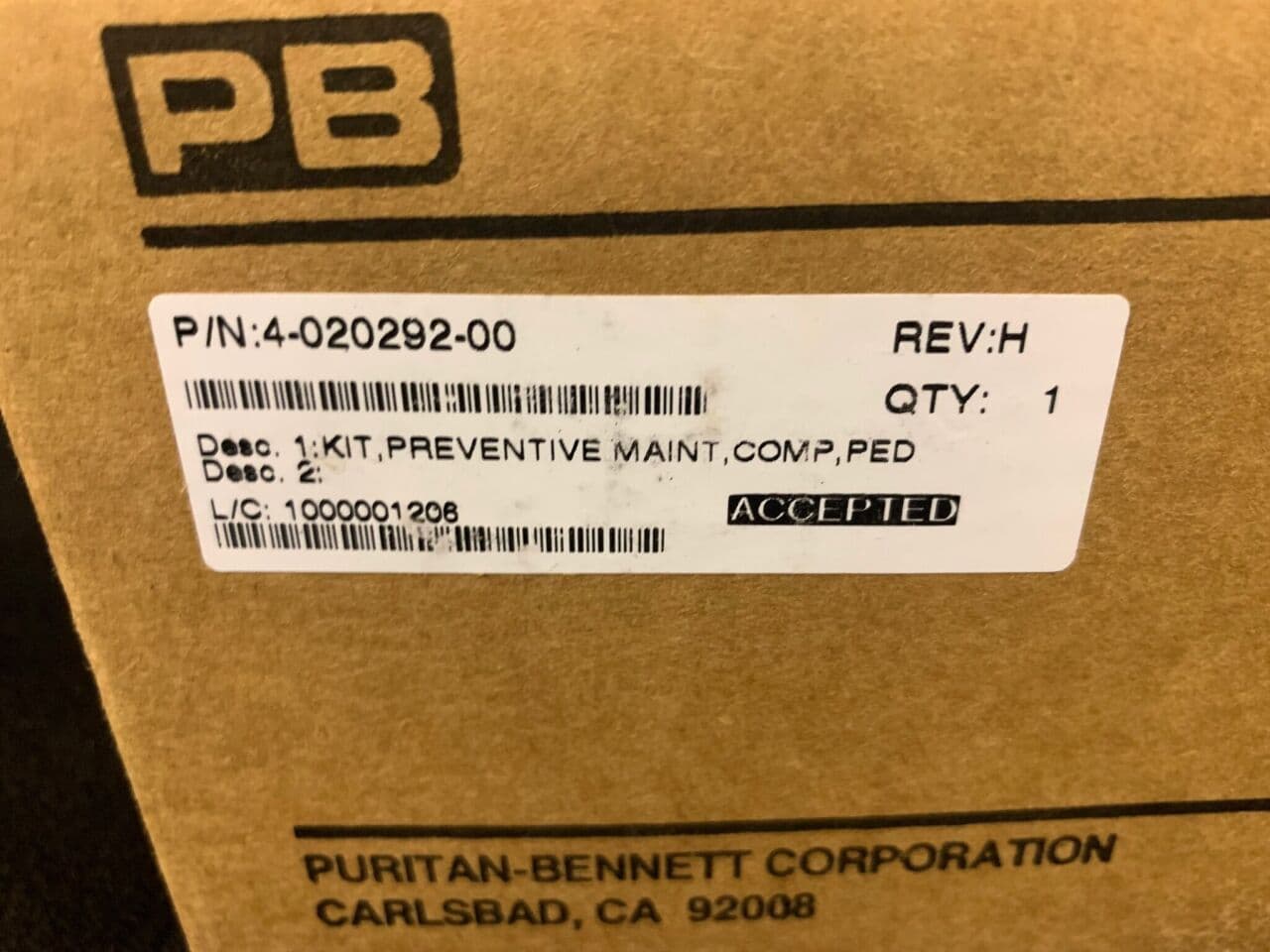 Puritan Bennett 4-020292-00 Preventive Maintenance Kit for 7200 Ventilator