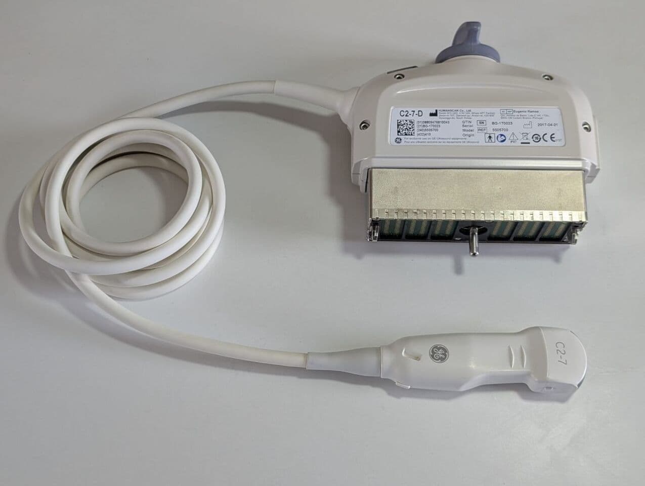 GE C2-7-D Convex Ultrasound Transducer