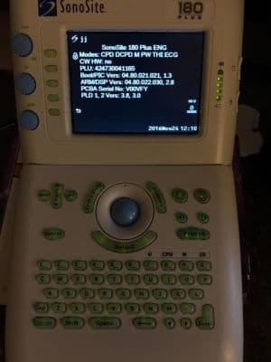 SonoSite 180 Plus Portable Ultrasound System with 3 Probes