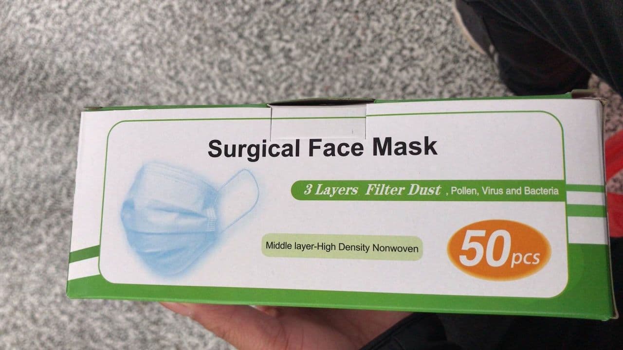 FDA & CE Certified Surgical Masks by Unknown — Model FDA