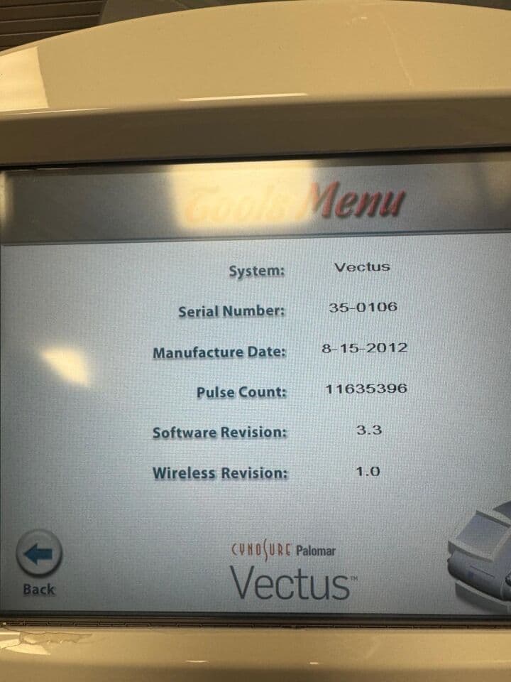 Cynosure Vectus Laser Hair Removal System
